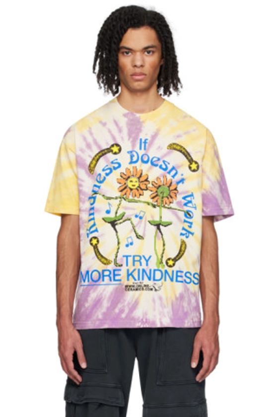 ONLINE CERAMICS Purple & Yellow Try More Kindness T-Shirt