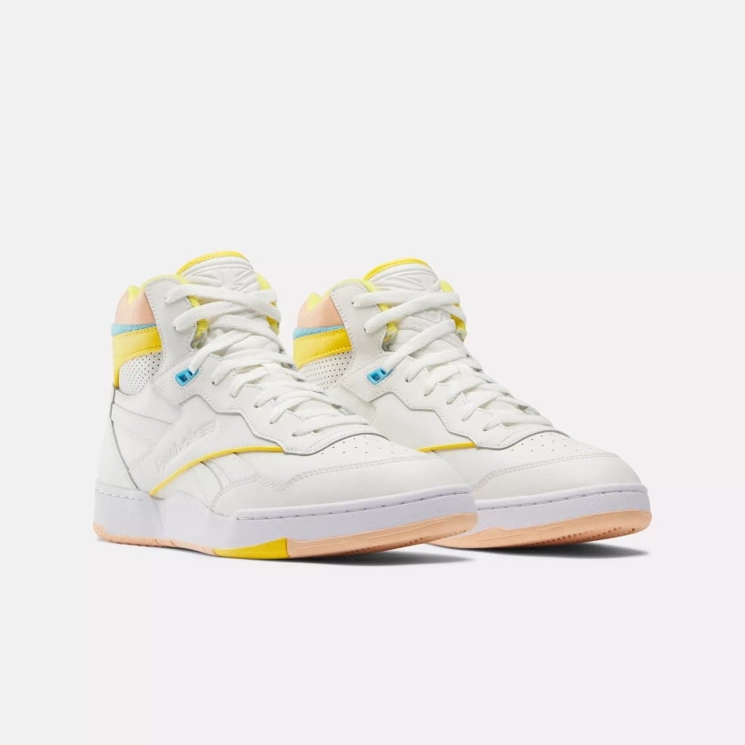 BB 4000 II Mid Basketball Shoes - Chalk/Chalk/Clay Yellow | Reebok