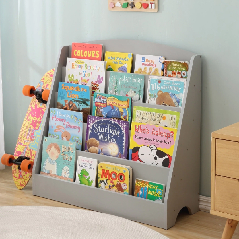 Ebern Designs Lavernon Bookcases for Rooms Natural Book Display Shelve Book Shelves -5-Tier | Wayfair