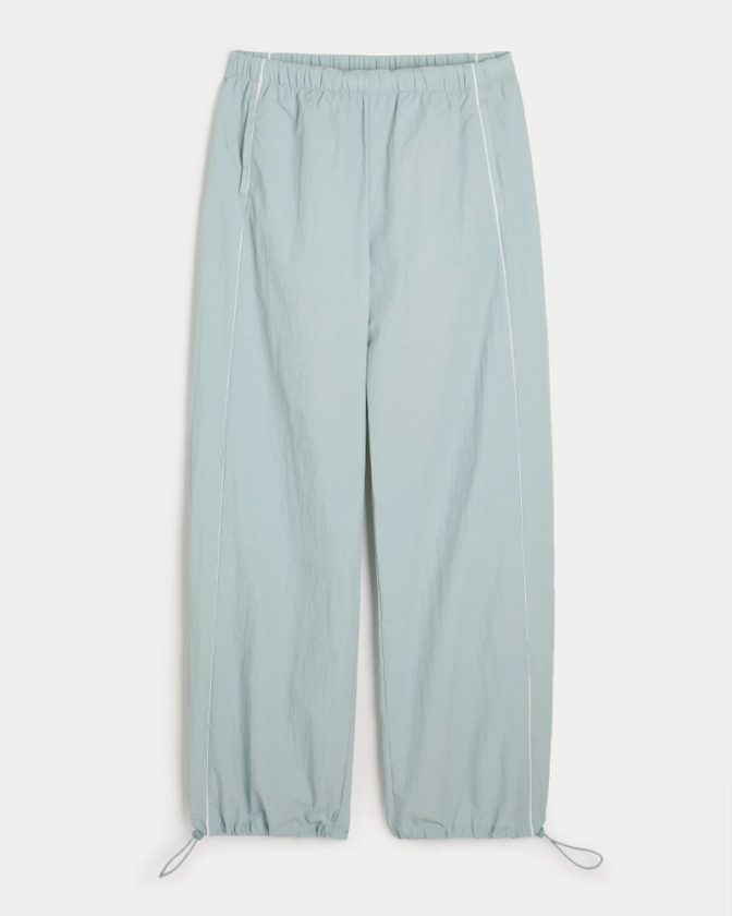 Women's Gilly Hicks Active Tipped Crinkle Parachute Pants | Women's Sale | HollisterCo.com