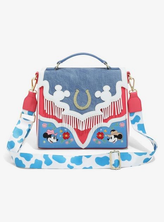 Loungefly Disney Mickey Mouse Western Crossbody Satchel Bag | Hot Topic