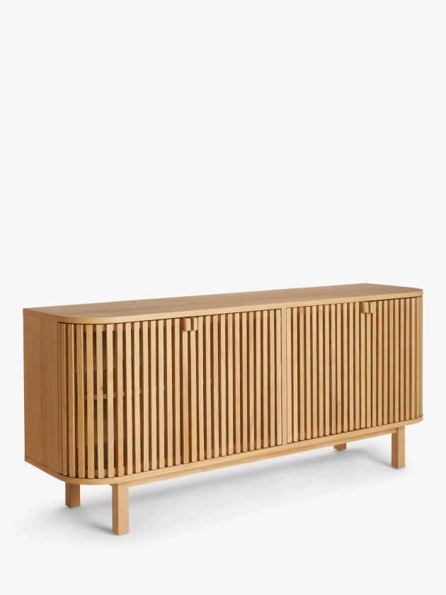 John Lewis Slatted TV Stand Sideboard for TVs up to 60", Oak