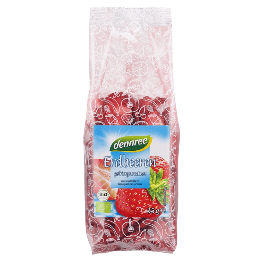Bio Erdbeeren, gefriergetrocknet in Scheiben
