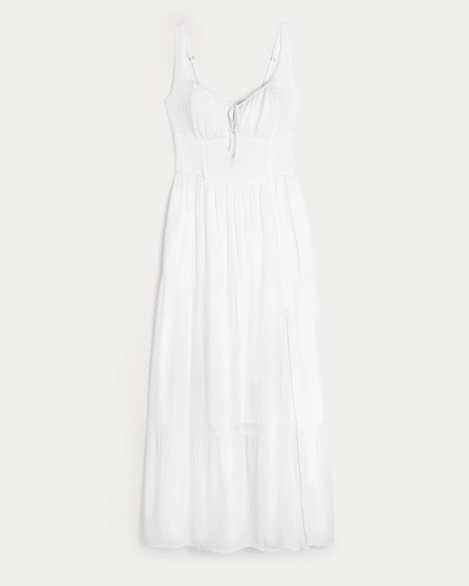 Women's Hollister Sofia Side-Smocked Maxi Dress | Women's Dresses & Rompers | HollisterCo.com