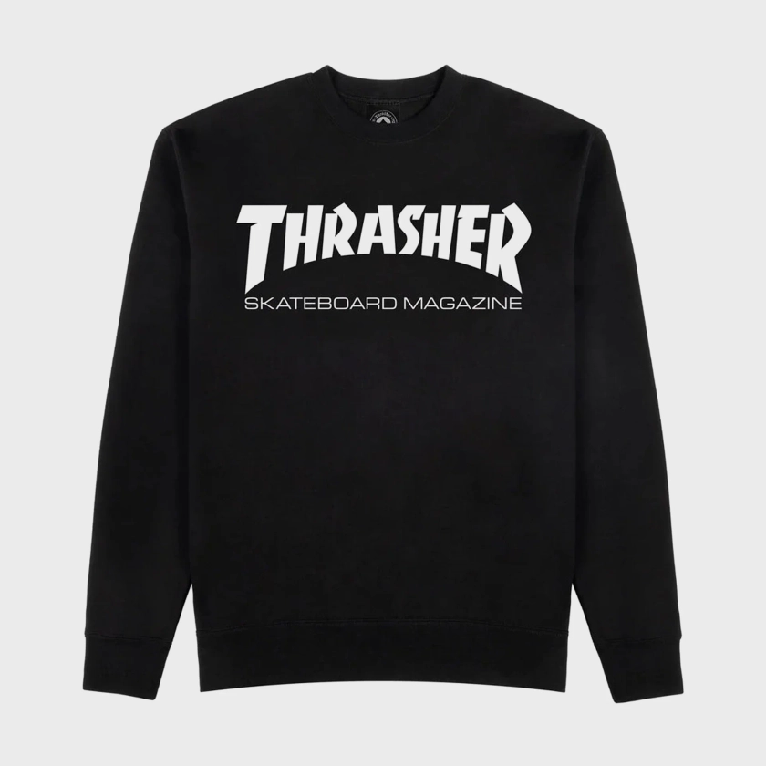 Thrasher Magazine Mens Crew Skate Mag Sweatshirt - Black