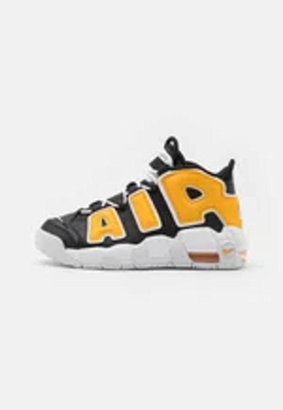 Nike Sportswear AIR MORE UPTEMPO UNISEX - Baskets montantes - black/white/universal gold/noir - ZALANDO.FR