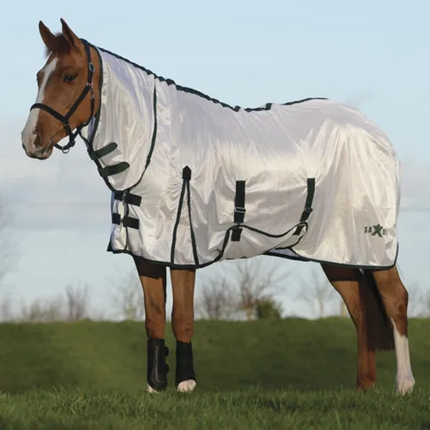 Saxon Mesh Fly Sheet with Combo Neck & Belly Wrap | Dover Saddlery
