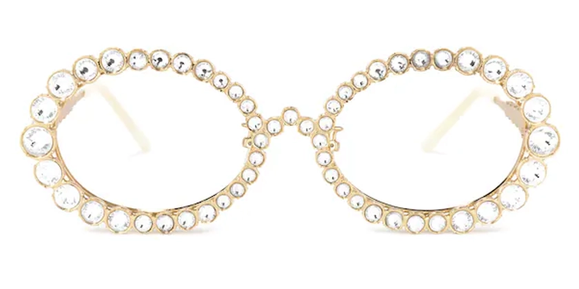 Luheiden Oval Gold Glasses | Zeelool Glasses