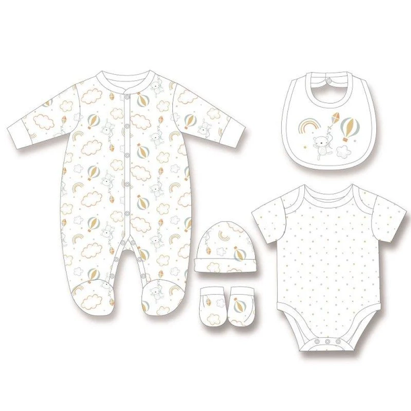 Unisex Baby 5 pc Clothing Outfit