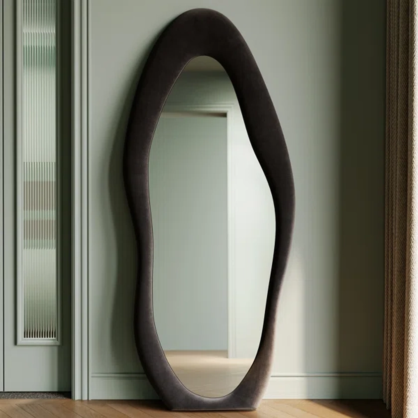 Climenhaga Full Length Mirror Wavy Mirror Floor Mirror