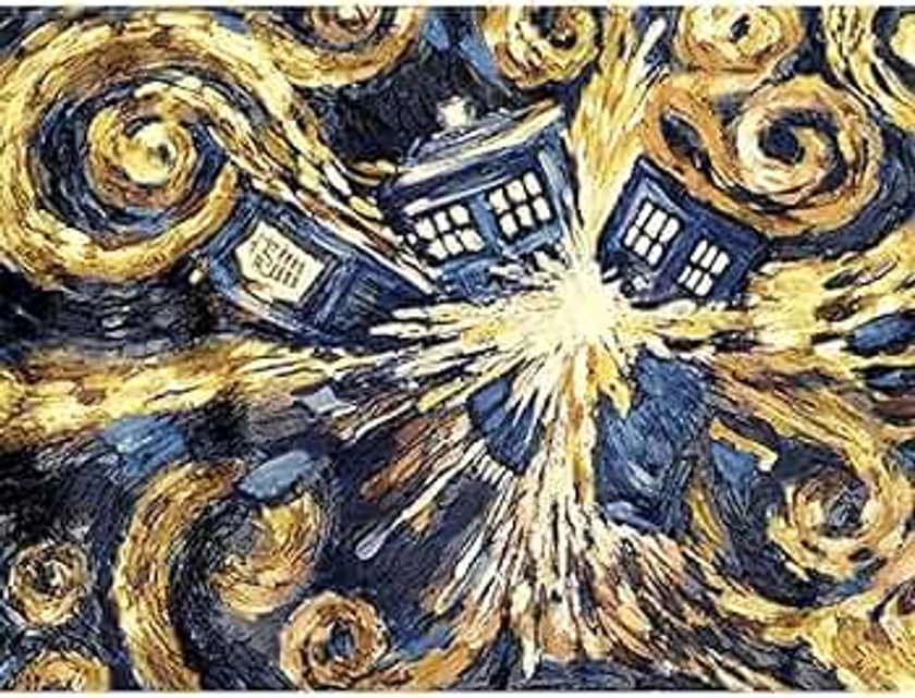 Doctor Who "Exploding Tardis" Canvas Print, Cotton, Multi-Colour, 3.20 x 60.00 x 80.00 cm