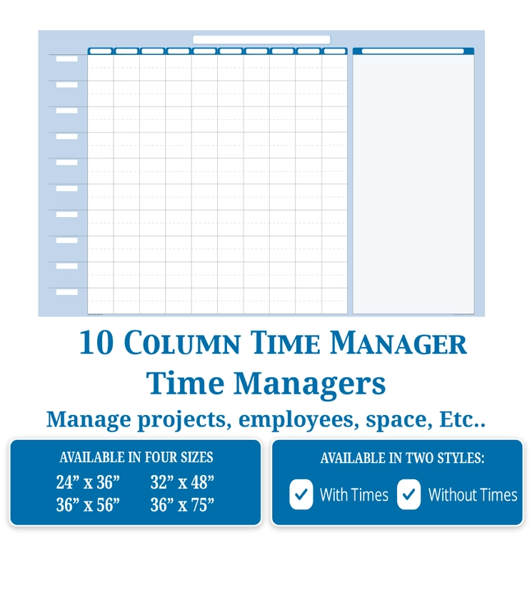 Daily Time Manager Erasable Wall Organizer