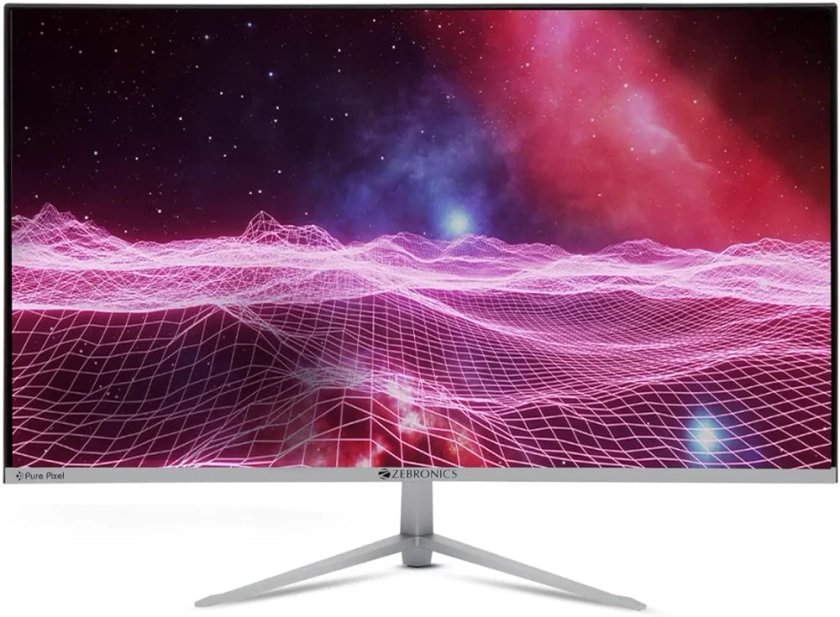 ZEBRONICS A24FHD LED, Gaming Monitor, 24 inch (60.96cm), 300 nits, 165Hz, Slim Design, FHD, 1080p, Wall Mountable, HDMI, DisplayPort, USB Port, Ultra Slim Bezel, Metal Stand, Built-in Speakers : Amazon.in: Computers & Accessories