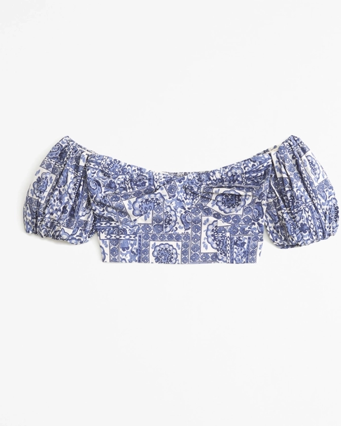 Women's Poplin Off-The-Shoulder Set Top | Women's Clearance | Abercrombie.com