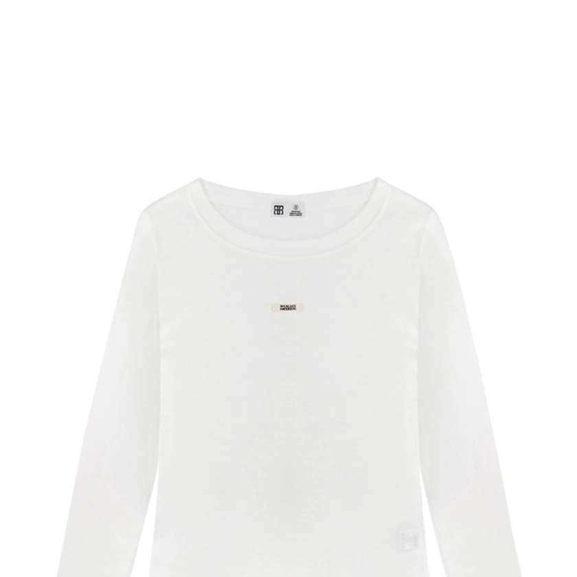 [11/5 예약배송] Beige Label Seethrough Top - White