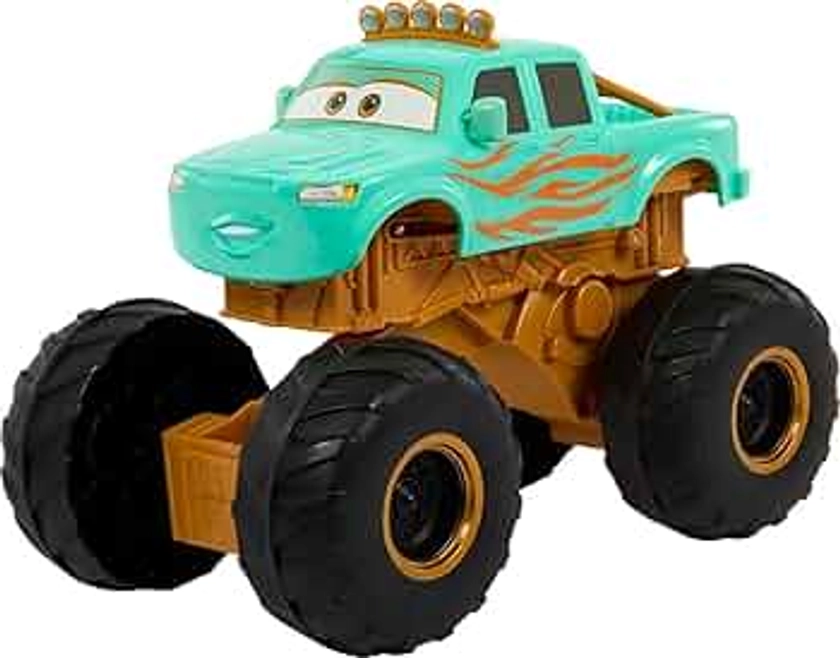 Mattel Disney and Pixar’s Cars Toys, Cars On The Road Circus Stunt Ivy Vehicle, Jumping Monster Truck Inspired by Disney+ Show, HMD76