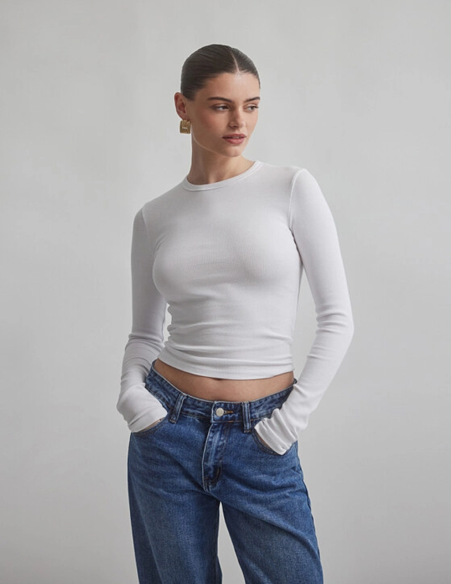 Γυναικεία basic μπλούζα ριπ | MINDYOURSTYLE