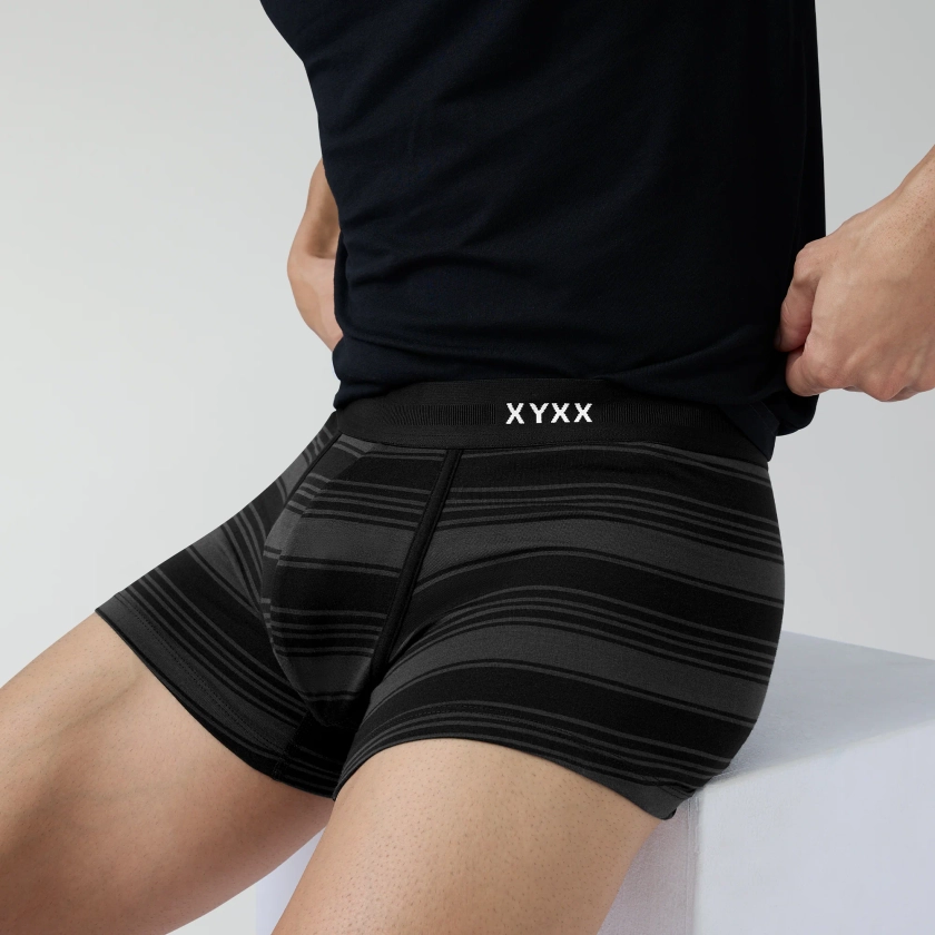 Streax Cotton Stretch Trunks Smoke Black