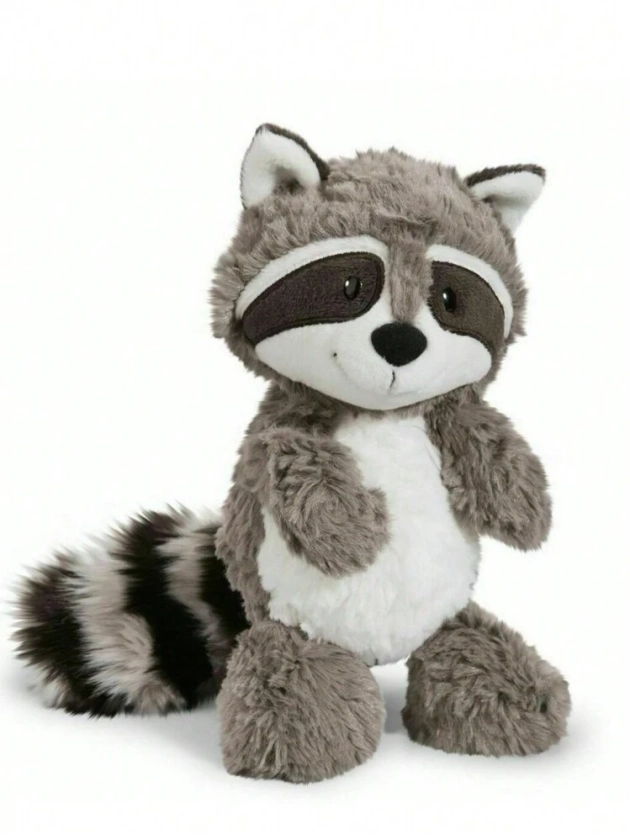 25cm/9.8inch Cute Raccoon Stuffed Animal Small Raccoon Plush Toys Gray Raccoon Plushie Soft Woodland Raccoon Plush Animal Doll For Babies Children Kids Girls Boys Perfect Gifts For Kids Birthday Holiday Festival Decor Home