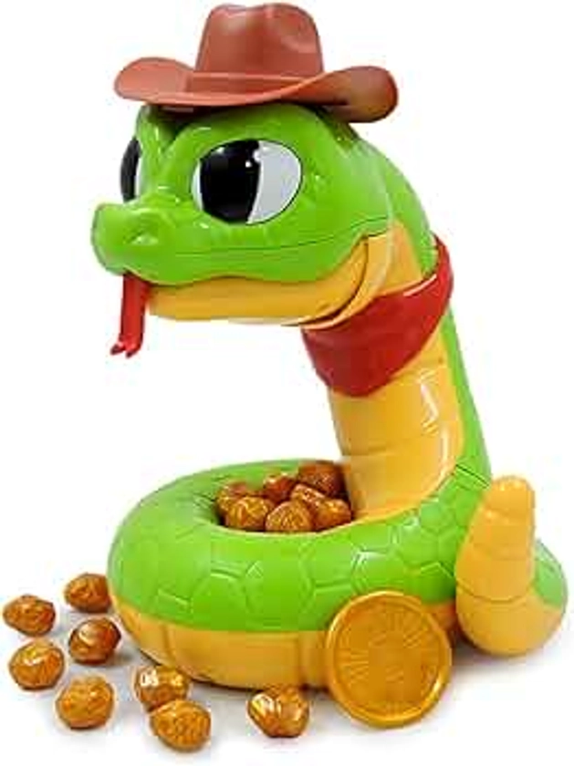 Rattle Heist Snake Game for Adults Kids, Horror Decompression Snake Toys, Induction Trigger Fake Hungry Snake Toys, Rattlesnake Tricky Game