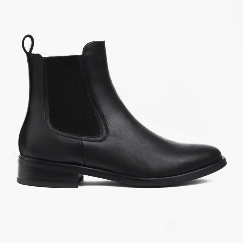 Women&#39;s Duchess Chelsea Boot In Black Leather - Thursday Boot Company