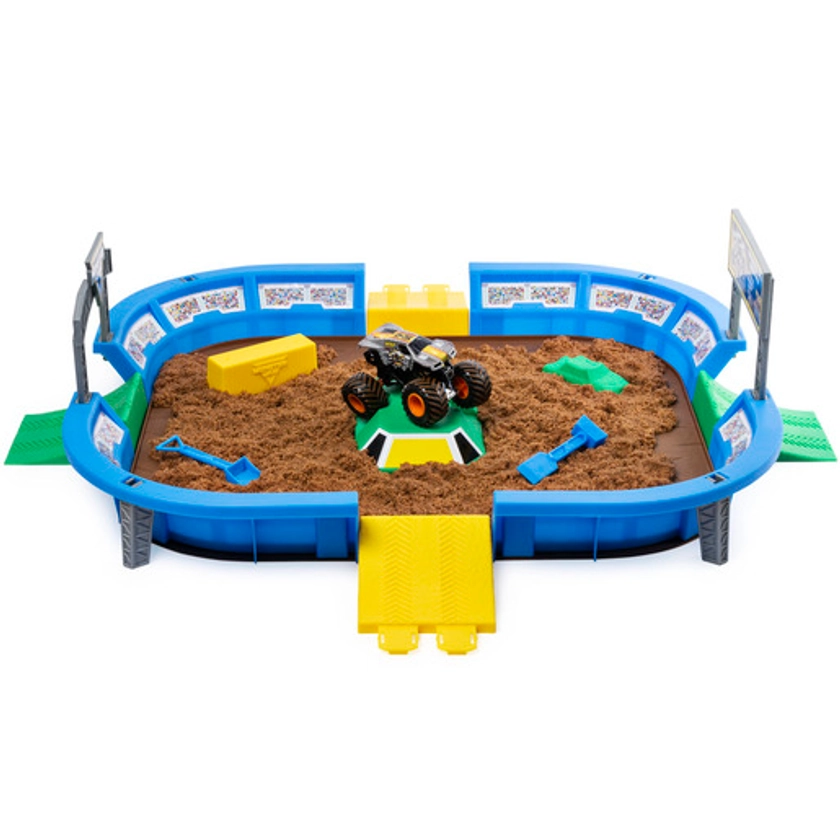 Monster Jam Dirt Arena Playset with Kinetic Sand | The Entertainer