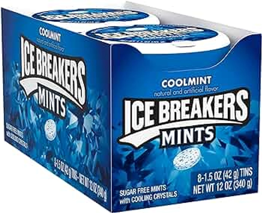 Ice Breakers mentas sin azúcar, menta fresca (paquete de 8)