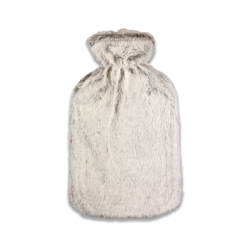 2L OXX Essentials Hot Water Bottle With Faux Fur Cover