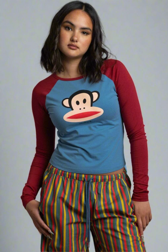 Paul Frank x Daisy Street Long Sleeved Raglan Top