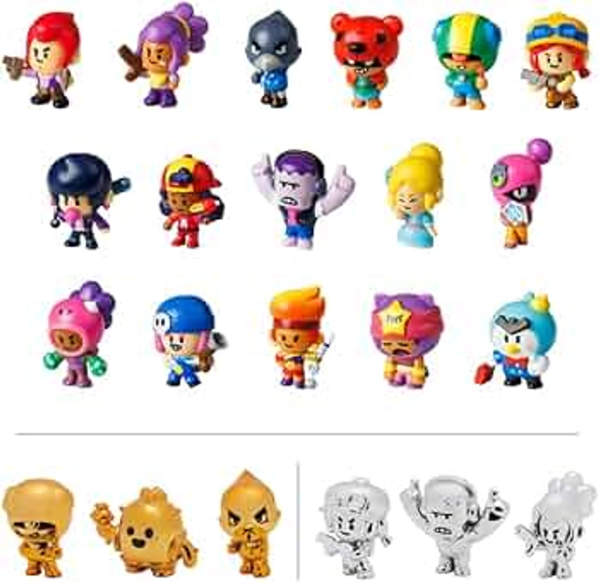 Brawl Stars P.M.I Collectible Figures - 3 Pack (S1) (Random) (BRW2021)