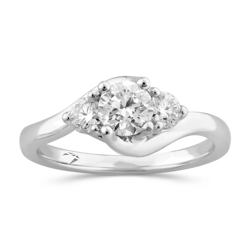 Arctic Light Platinum 0.75ct Total Diamond Three Stone Ring|Ernest Jones