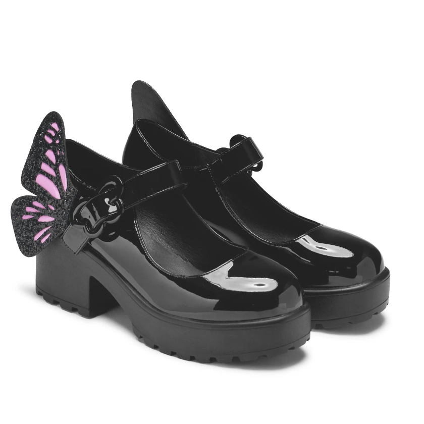 Tira Black Mary Janes ‘ Evil Fairy Edition’