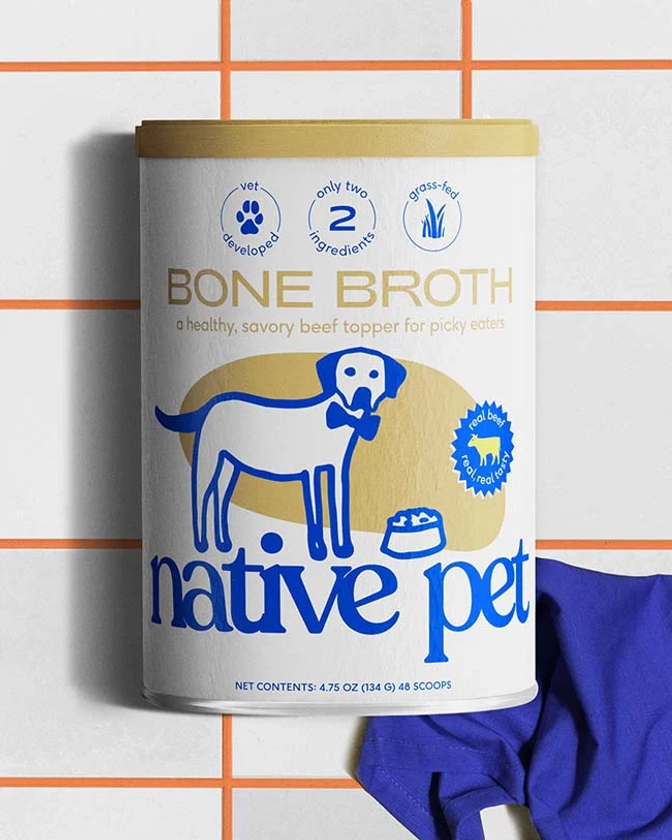 Beef Broth for Dogs - Dog Food Topper - Native Pet