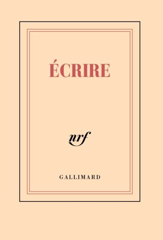 Gallimard Carnet poche "Écrire"