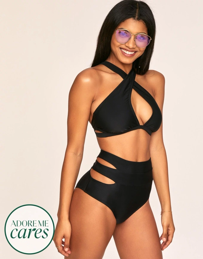 Demi Black Bikini Set, XS-XL | Adore Me