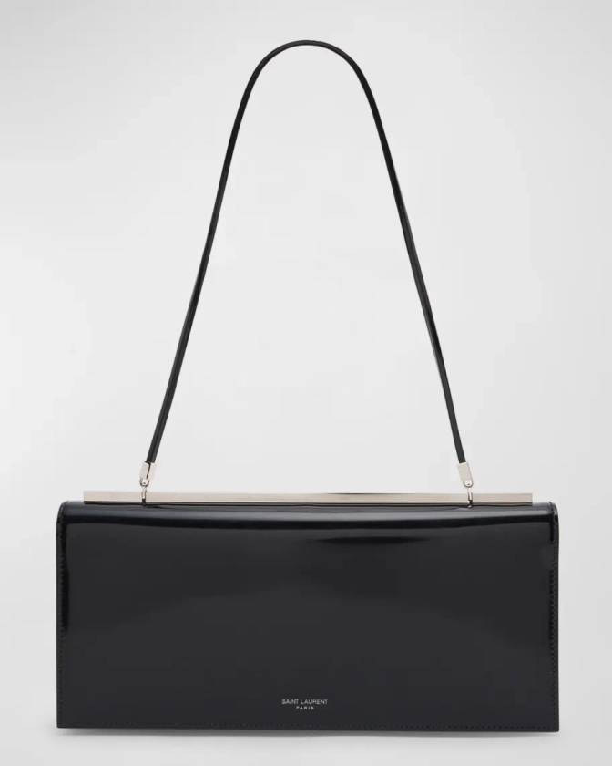 Saint Laurent Suzanne Baguette Shoulder Bag in Patent Leather