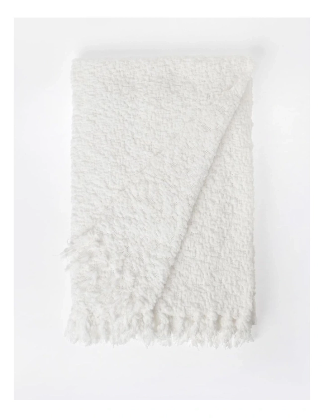 Boucle Throw in Cloud