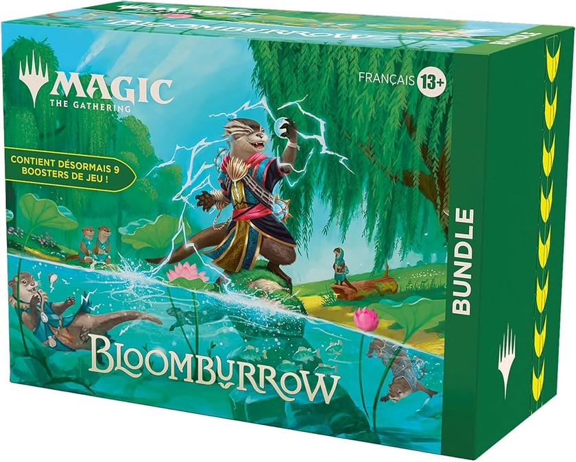 Magic: The Gathering Bundle Bloomburrow : 9 boosters de Jeu, 30 Cartes de Terrain + Accessoires exclusifs (Version Française) : Amazon.fr: Jeux et Jouets