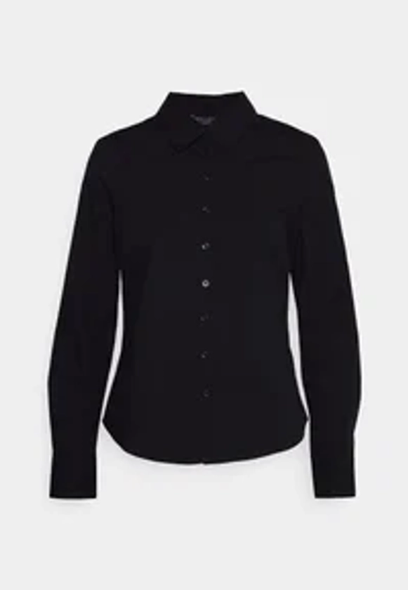 Marks & Spencer Cotton Rich FITTED WORKSHIRT - Chemisier - black/noir - ZALANDO.FR