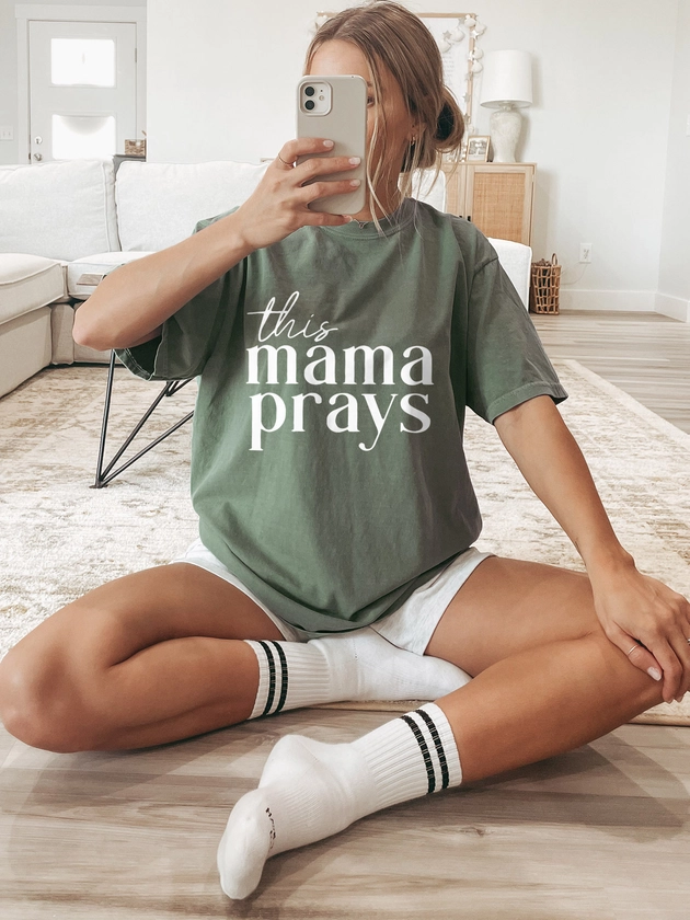 Mama Print T shirt Short Sleeve Crew Neck Casual Top - Temu