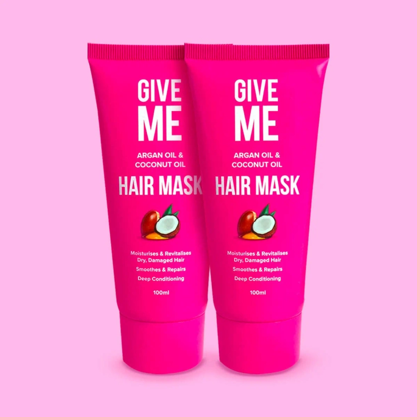 Argan Oil & Coconut Oil Hair Mask Bundle | Give Me Cosmetics