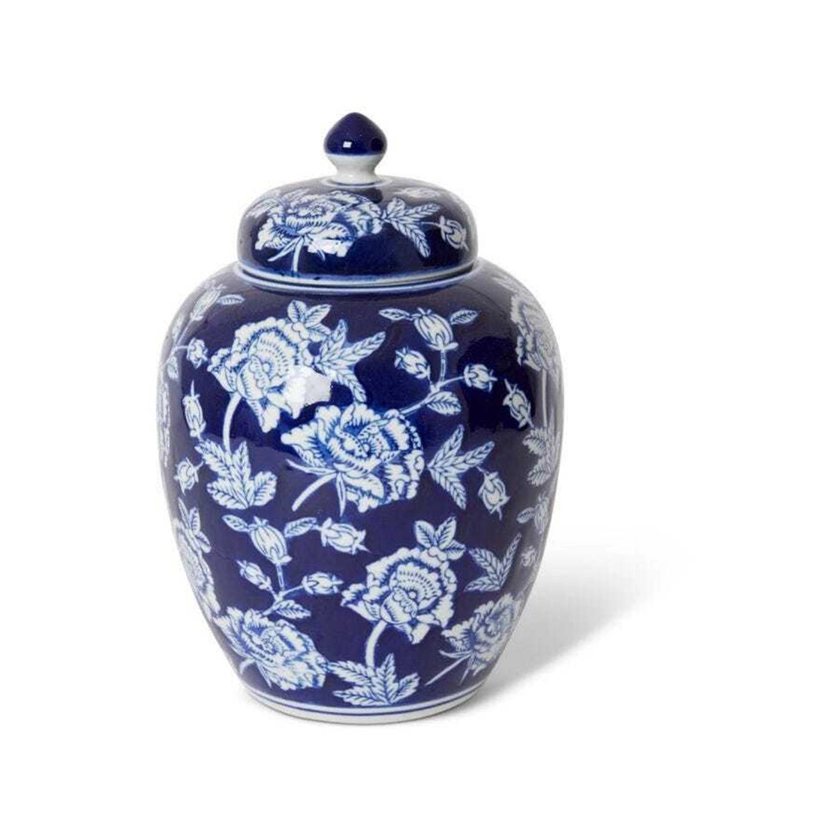E Style Francis 27cm Porcelain Ginger Jar Decor - Blue/White