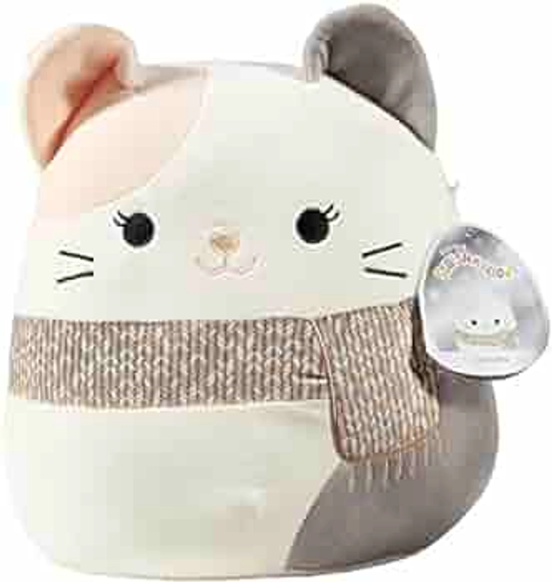 Squishmallow 12" Camette The Cat - Official Kellytoy Plush - Soft and Squishy Kitty Stuffed Animal Toy - Great Gift for Kids