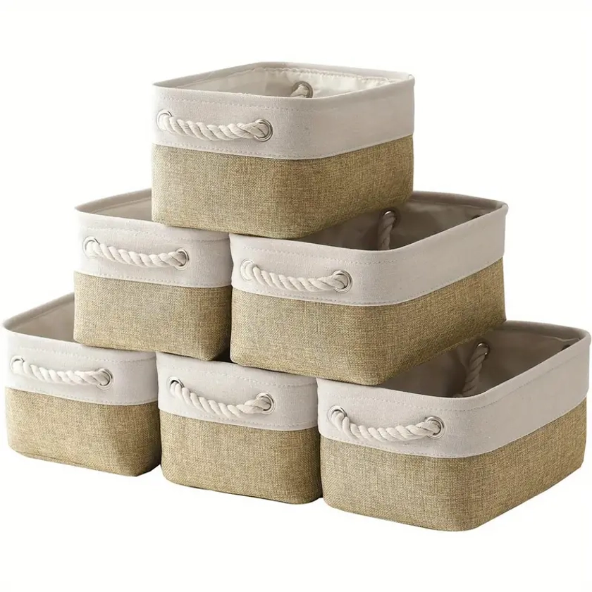 Storage Basket Shelves Small Collapsible Storage - Temu