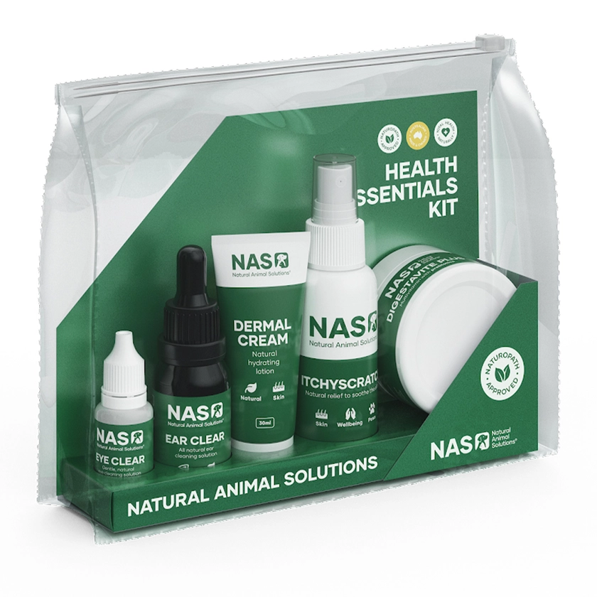 NAS Natural Animal Solutions 5 Piece Health Essentials Kit for Dogs and Cats - $39.95