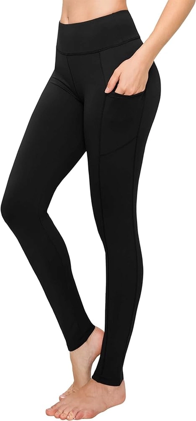 SATINA High Waisted Leggings for Women - Capri, Full Length, Fleece & with Pockets Women's Leggings …- New