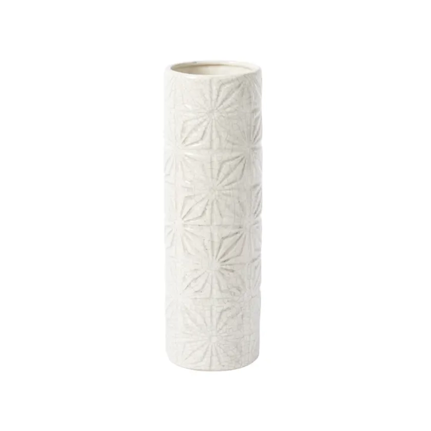 Vase décoratif en céramique blanc H34 Scene | Maisons du Monde