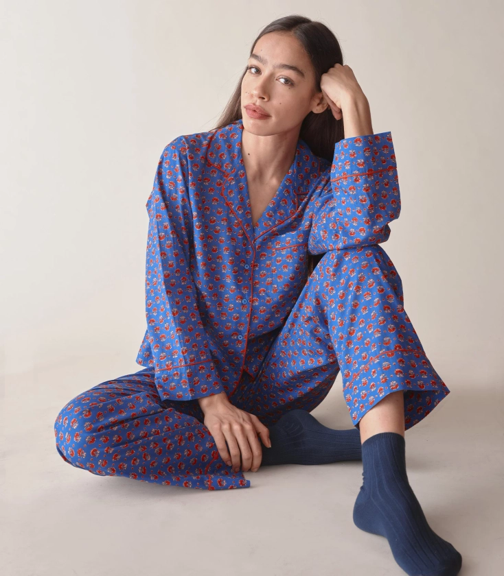 Mari Pajama - Lapis Daisy Bloom | DÔEN