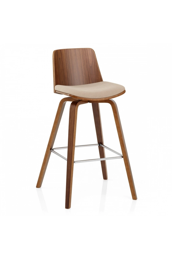 Tabouret de Bar Bois Tissu - Mirage