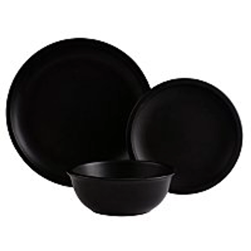 Matt Black Dinner Set 12 Piece | Home | George at ASDA